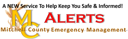 Mitchell County Weather and Emergency Alerts System - Stay Informed. Click to learn more and sign up.